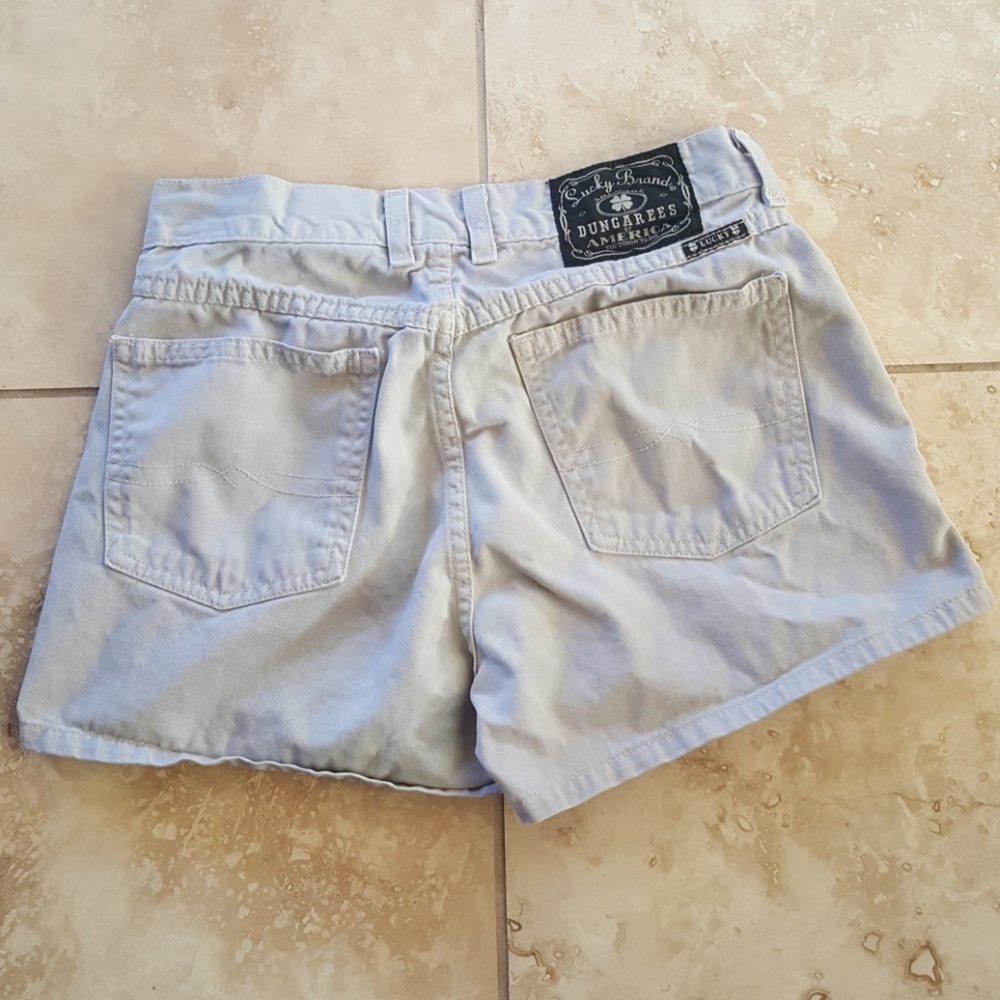 Lucky brand tan shorts size 27